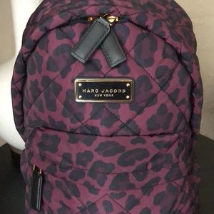 Marc Jacobs quilted nylon backpack - leopard print